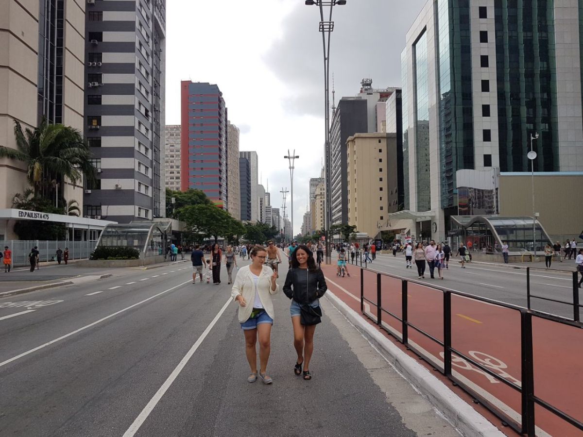 Paulista Aberta en Sao Paulo, un ejemplo de mujeres haciendo un cambio en la ciudad.